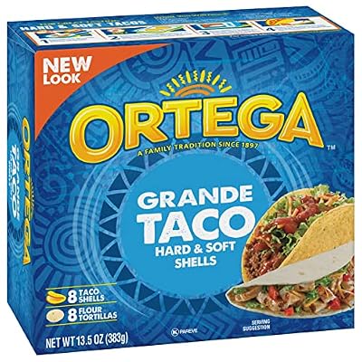 Ortega Taco Shells, Grande Hard & Soft, 16 ct