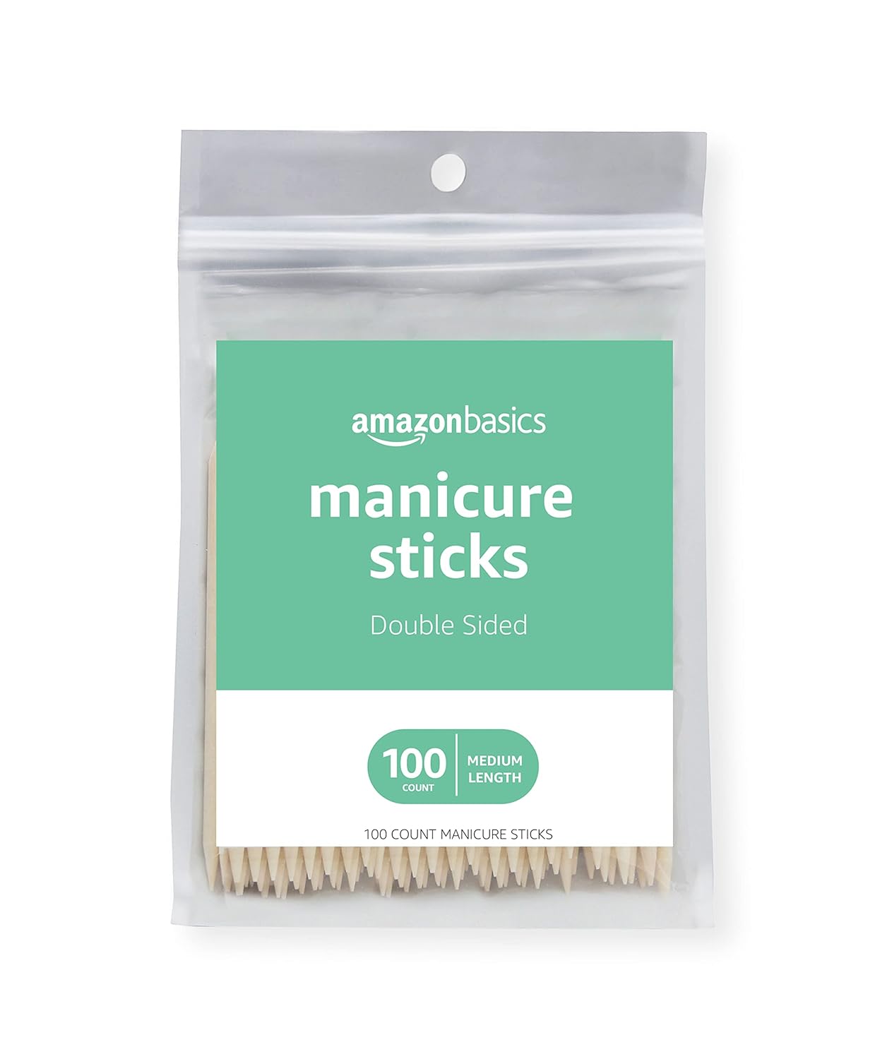 roomir 100PCS Orange Sticks for Nails 4.5 Inch - Wooden Cuticle Pusher & Remover Set - Non-Toxic, Skin-Safe - Wood Tools for Manicure & Pedicure - Disposable Set for Home & Salon - Won't Break Easily
