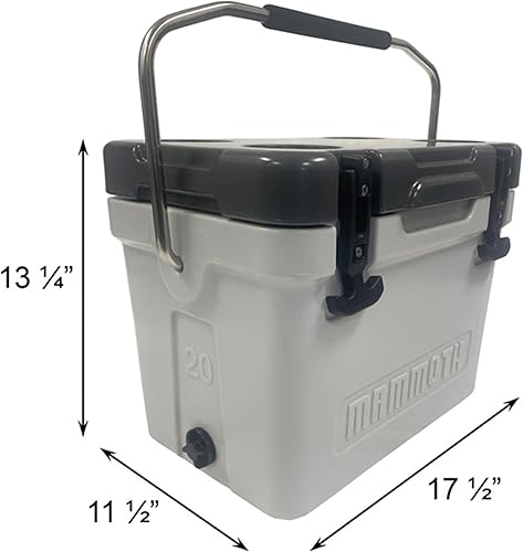 Miniatura 3 de Mammoth Cruiser - Hielera, gris claro y oscuro, 17 cuartos de galón