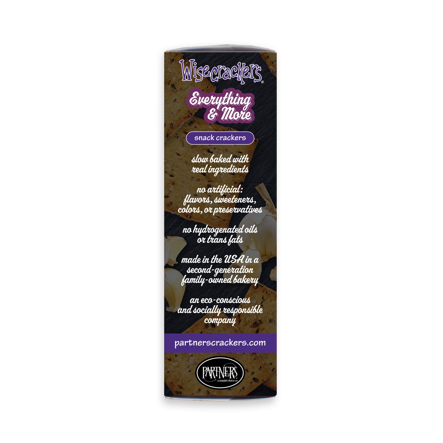 Wisecrackers Snack Crackers, Everything & More, 4.0 Ounce (Pack of 6), Made with Real Ingredients, Non-GMO, Kosher