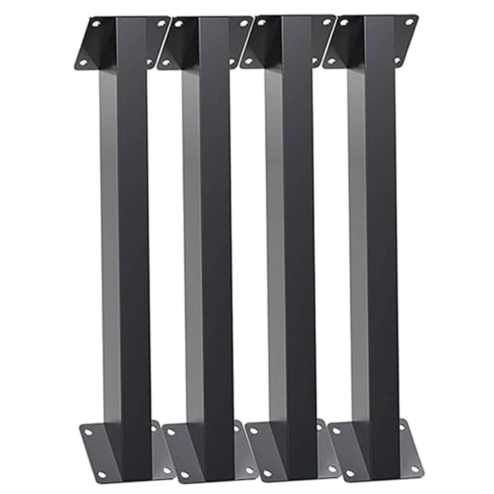 GOUZIBHD Black Metal Inside Mount Roof Riser Beam Bracket, 45 Degree Angle Support Bracket, Heavy-Duty Steel 45 Degree Pergola Bracket for Gazebos Pavilion Patios(Size:4PCS)