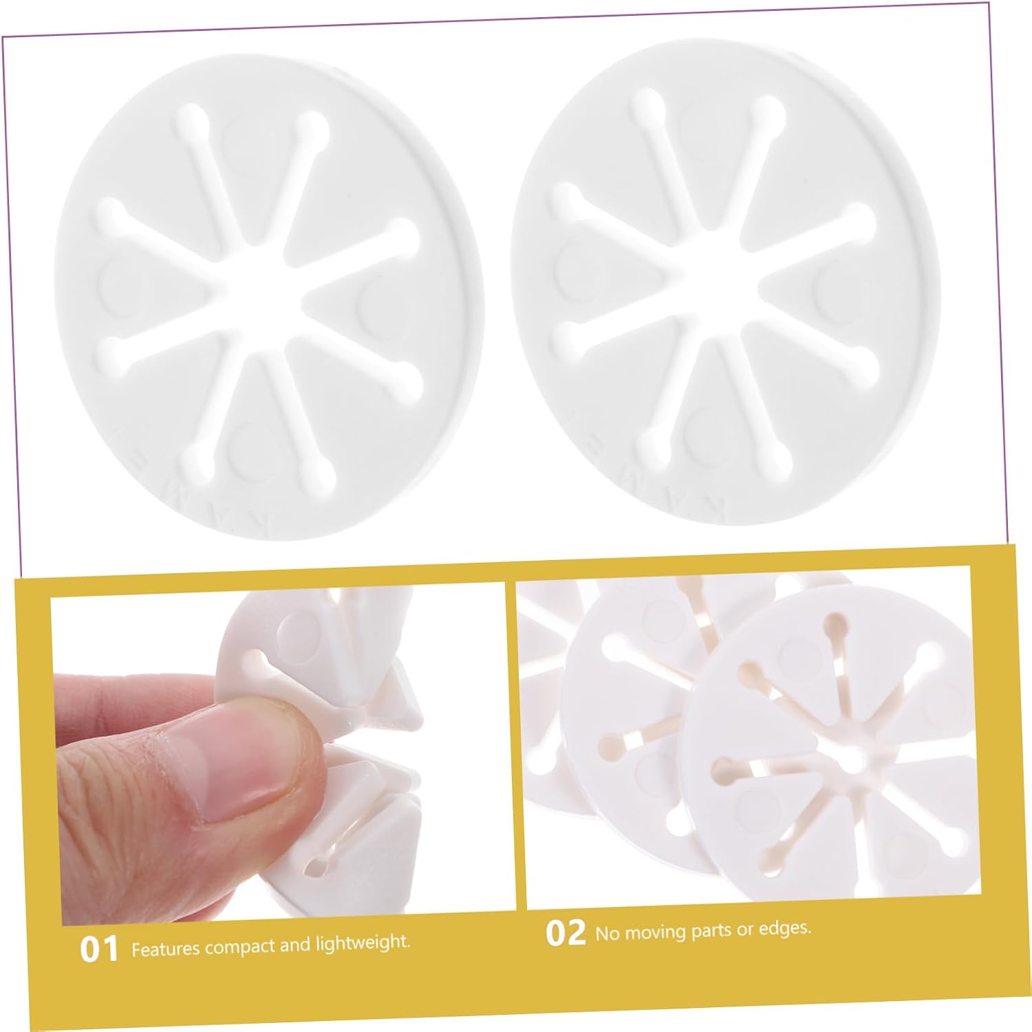 28pcs Sock Holder Clips White Plastic Sock Organizers for Washing for Laundry Sorting and Storage Compact and Lightweight Design