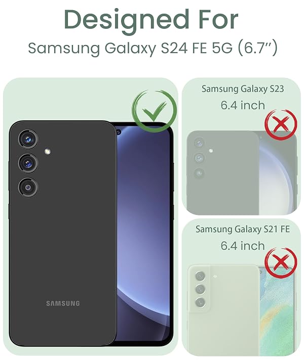 DagoRoo for Samsung Galaxy S24 FE 5G Case+Tempered Glass Screen Protector,Military Grade Protective Slim Soft TPU Hard PC,Girls Women Crystal Clear Flower Pattern Case Cover for Galaxy S24 FE-Gardenia by DagoRoo - Image 3