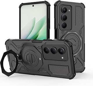 UPLAI Armadura Funda para Xiaomi Redmi 15 4G, Ultra Delgado Grado Militar Antigolpes Magnética Carcasa con Soporte Metal, …