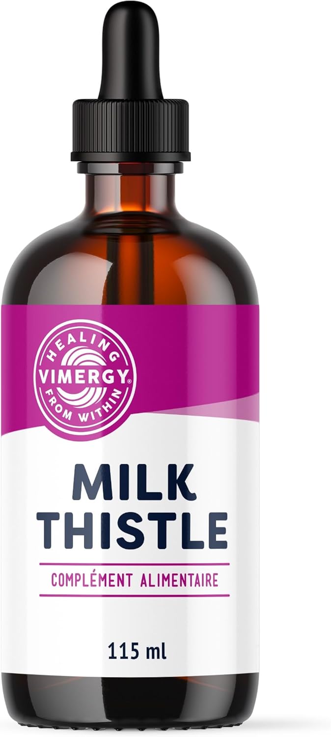 Vimergy Milk Thistle Liquid, 57 Servings – Milk Thistle Drops – Milk Thistle Glycerite Tincture – Vegan Supplement – Sugar and Binding Free – GMO & Gluten Free (115 ml)