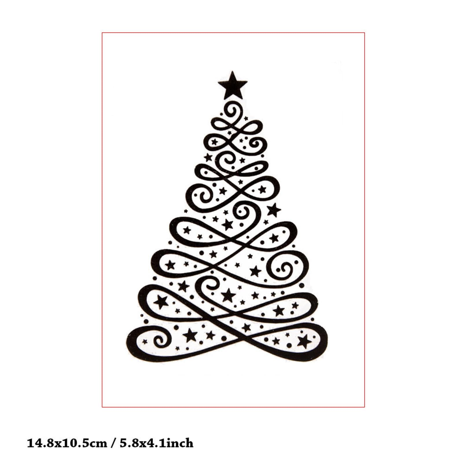 DIYology Christmas Trees Plastic Embossing Folders for Cards Making Christmas Embossing Stencils for DIY Paper Crafts Scrapbooking Polymer Clay Decoration