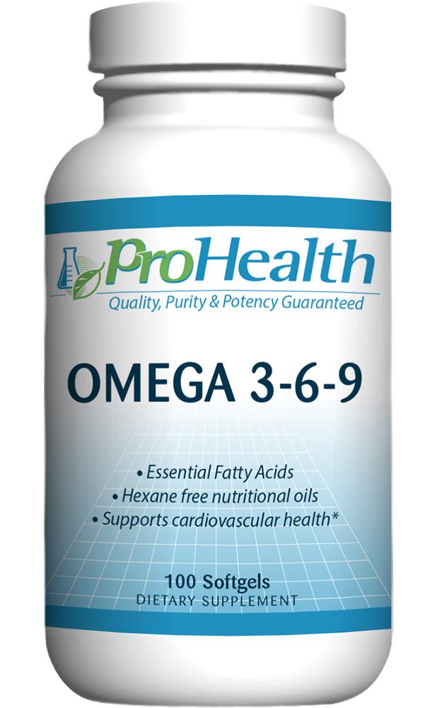 ProHealth Omega 3-6-9 (100 Large softgels)