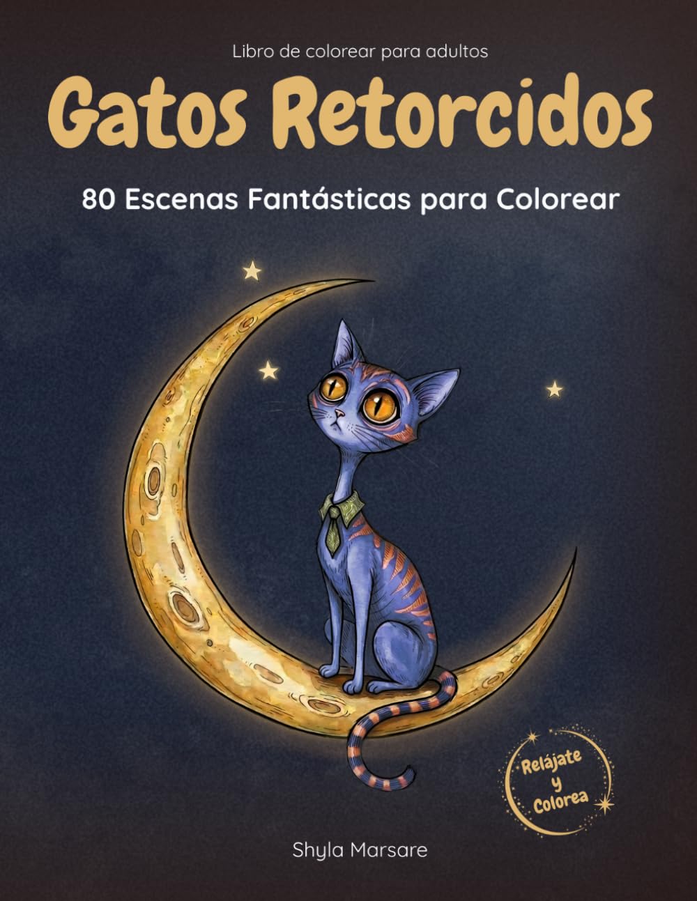 Gatos Retorcidos: 80 gatos retorcidos y divertidos para colorear – Libro para adultos relajante y creativo