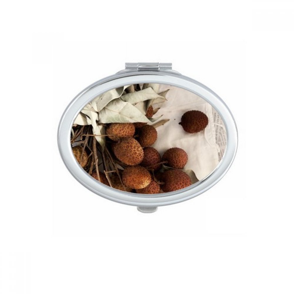 Miroir ovale citrouille portable pour corriger son maquillage n'importe où sans encombre