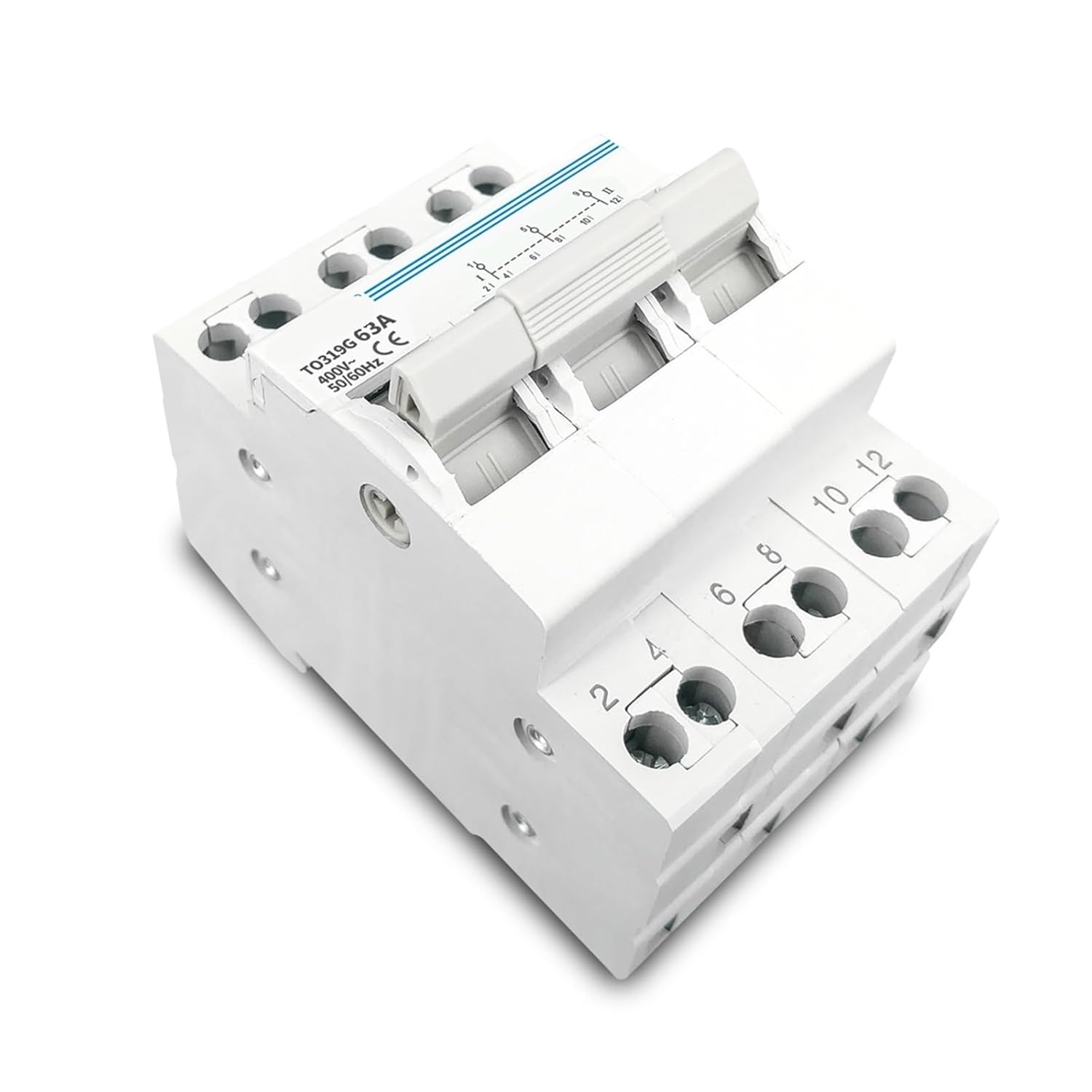 3P 63A MTS Dual Power Manual Transfer Isolating Switch Interlock Circuit Breaker 1Pcs(40A)