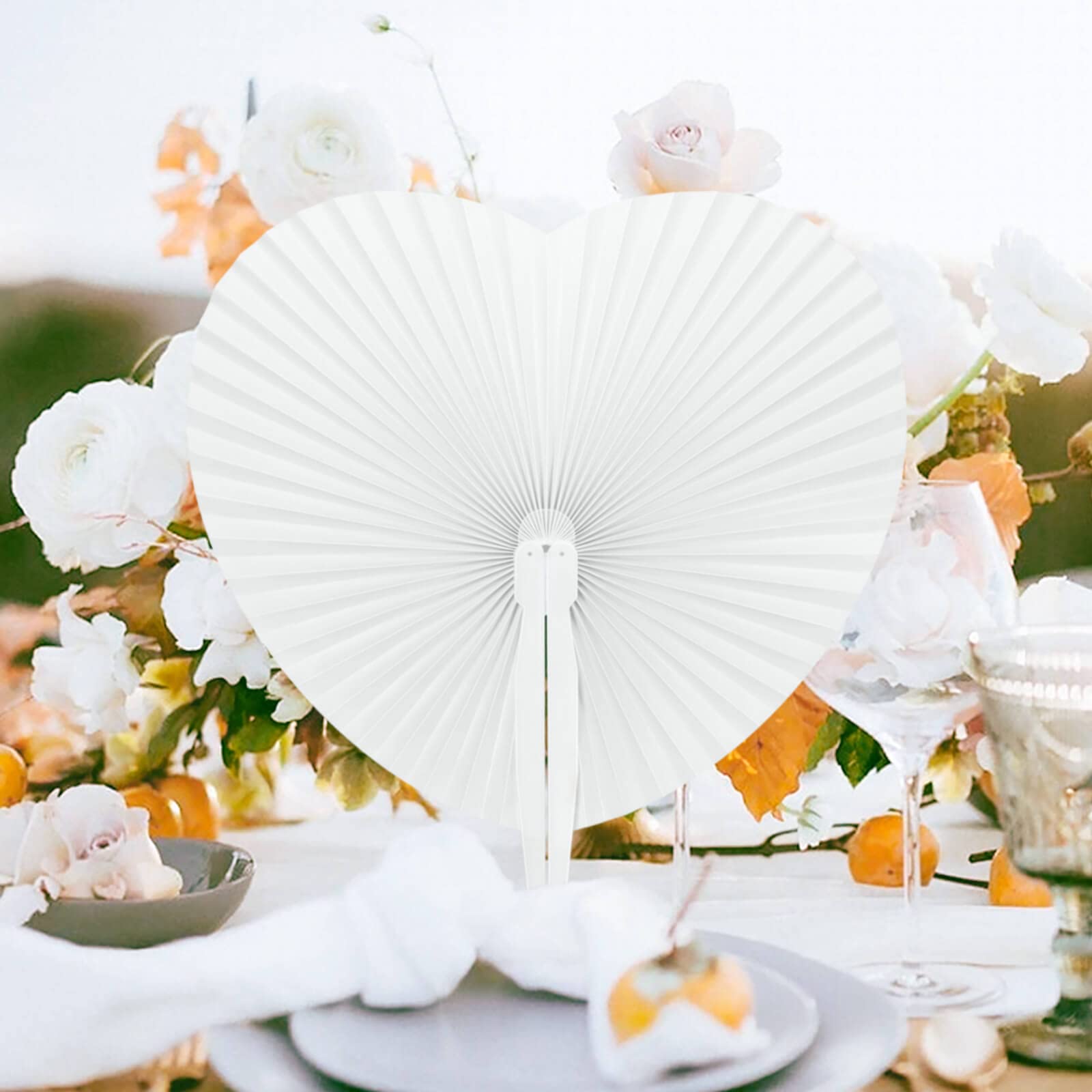 72 Stück Fächer Hochzeit Herz Handfächer Weiß Hochzeit Gäste Geschenk Hochzeitsdekoration Hochzeitsgastgeschenke Papierfächer für Hochzeit