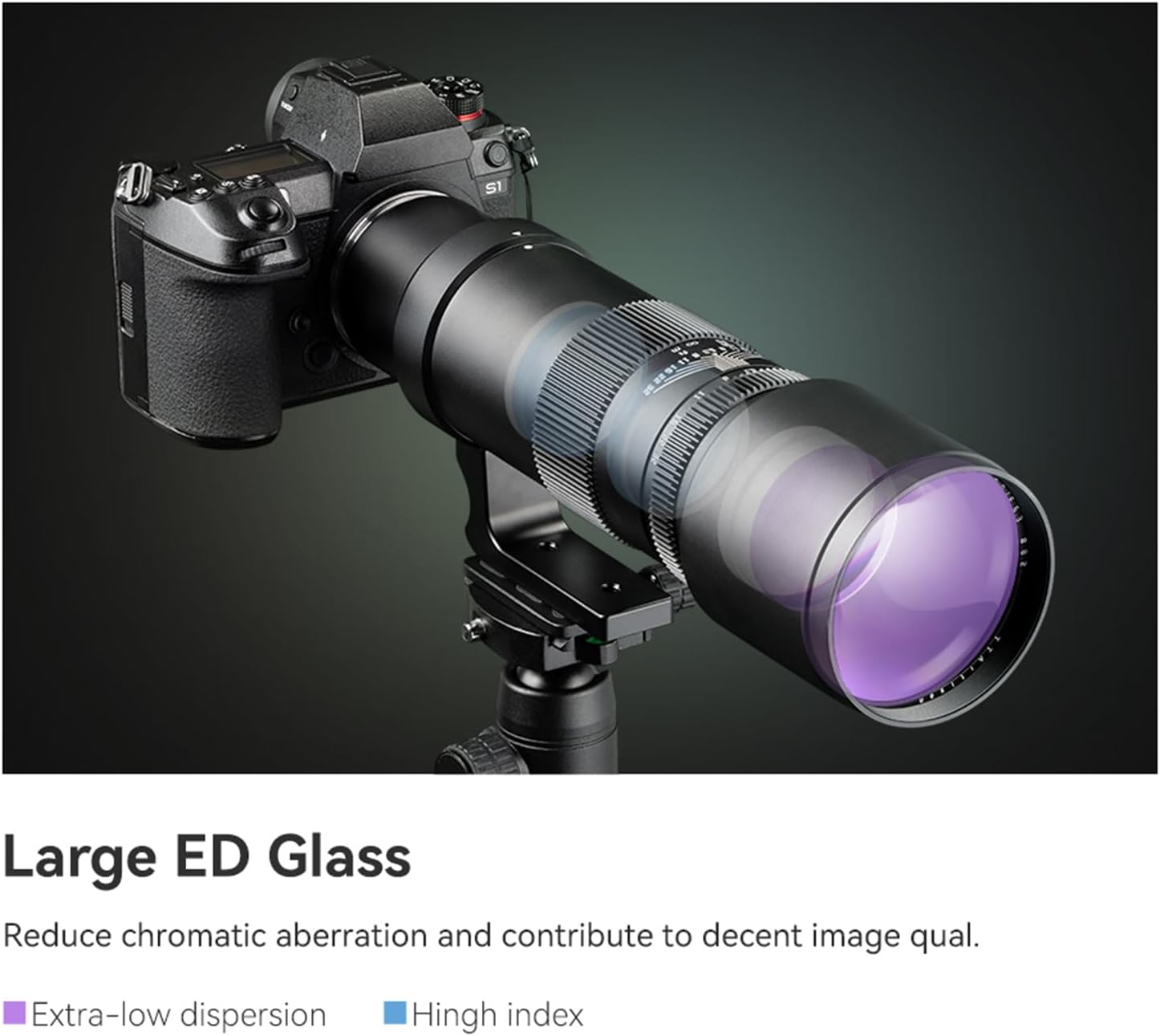 TTArtisan 500mm F/6.3 Telephoto Lens for Cannon EF-Mount Full Frame Manual Focus Prime Supertelephoto Lens Compatiable with EOS-1D XIII EOS 5DIV EOS 6DII