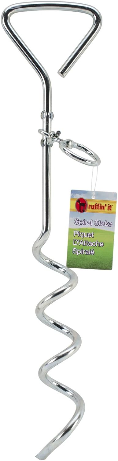 Westminster Pet 00002 Ruffin it Corkscrew Tie Out Stake