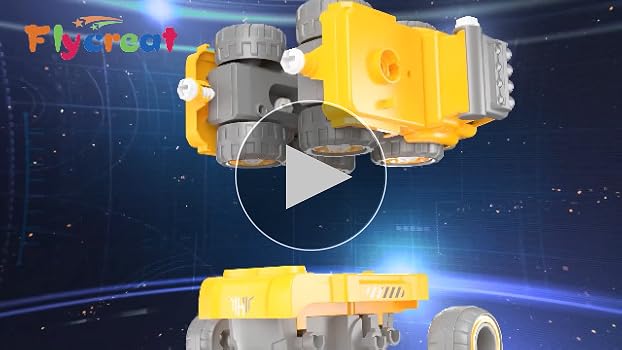 ◆販売終了品◆ 5in1 ロボカーⅡ 働く車 ミニカー おもちゃ 5点セット Amazon | FlyCreat 変形ロボット 5 in 1 建設車両 ロボッ車