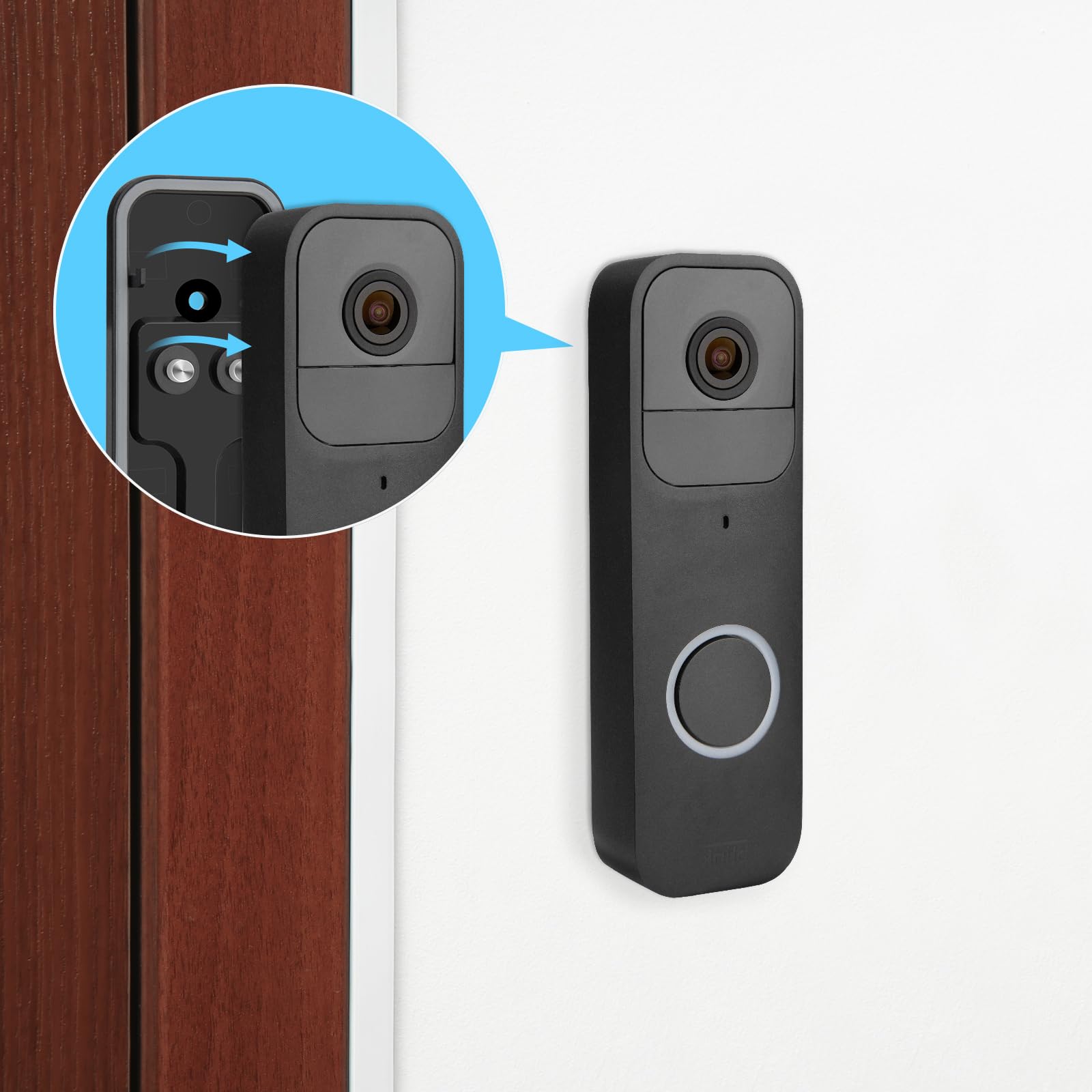 Supporto Angolare Regolabile Per Blink Video Doorbell - Nero, Facile Installazione - Foto 3