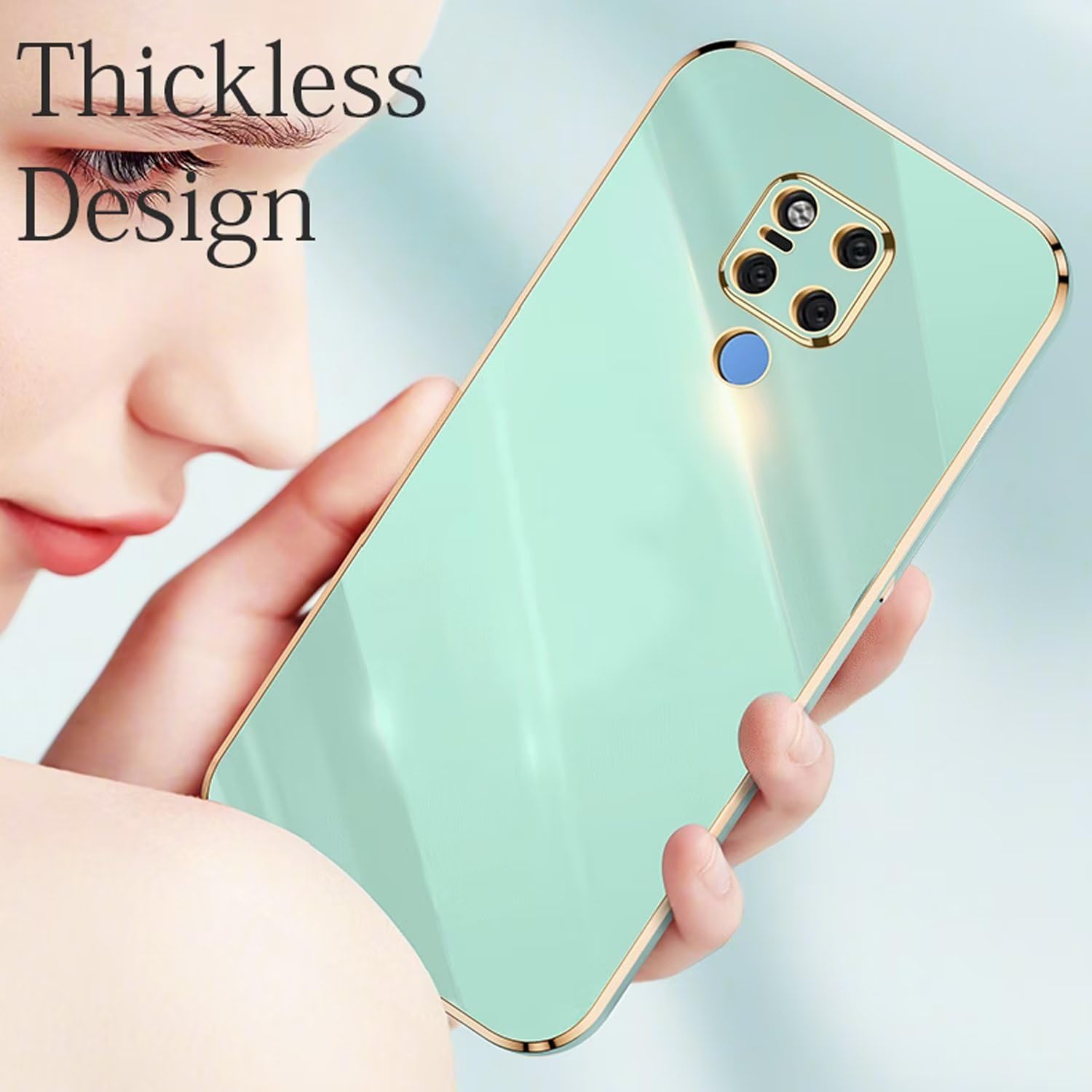 EbestStar Cover Per Huawei P30 - Custodia Silicone Fibra Carbonio + Vetro Temperato, Anti Scivolo, Nero