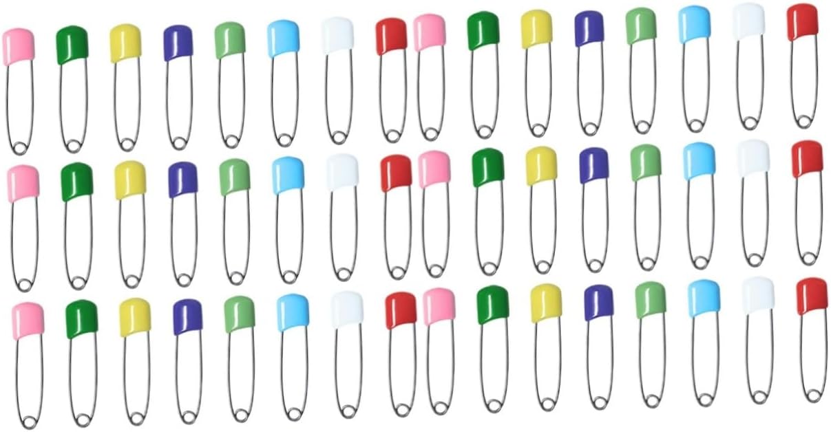 Lurrose 200pcs Plastic Safety for Cloth Diapers and Bibs Fasteners for Newborns Toddlers Essentials for Nappy Blankets and More