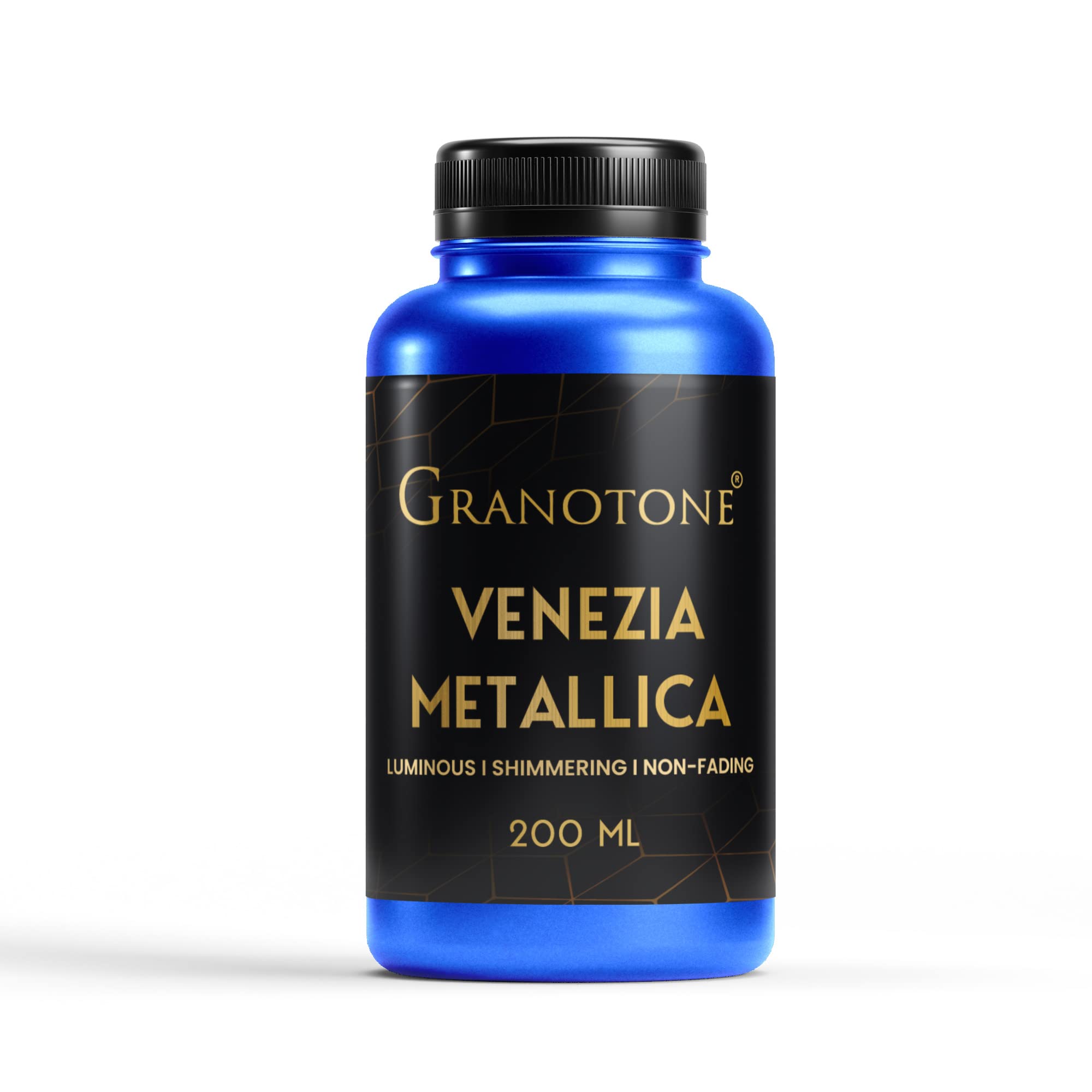 GRANOTONE Acrylic Venezia Metallic Colour 200 ML Extra Sheen Non Fading Indoor/Outdoor Non Toxic Multi-Surface Pro Artist Hobby Painters & Kid Made in India BLUE (B08T68DN57) Amazon Price History, Amazon Price Tracker
