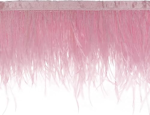 Miniatura 3 de Cinta para coser con flecos de plumas de avestruz para manualidades, ropa, accesorios de boda, vestido de novia latino, bricolaje, 2-5 yardas, 3-4