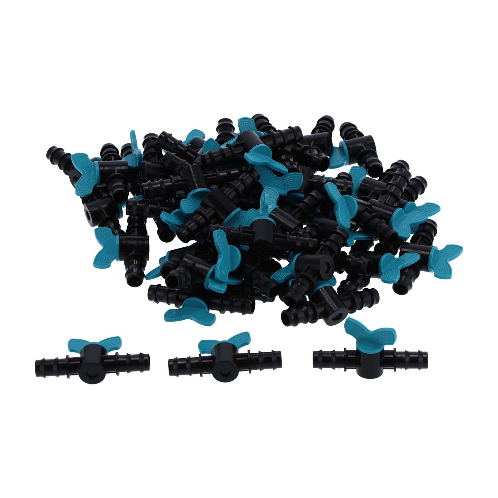 Vanne d'irrigation double contrôle barbelé 20 mm interrupteur étanche jardin x50