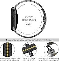 Vista 114 de WINGLE Correas de titanio para Apple Watch Band Ultra 3/2/1 Band Ultra de 1.929 in Series 11 10 1.811 in 1.772 in 1.732 in 1.654 in SE 3/2/1 Series