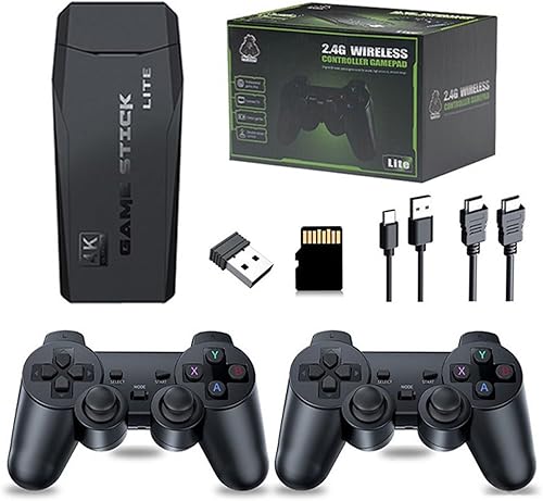 Miniatura 1 de Retro Game Console,Wireless Retro Game Stick with 20,000+ Built-in Games, HDMI Output, Plug & Play,2.4G Wireless Gamepads, Ideal for Family &
