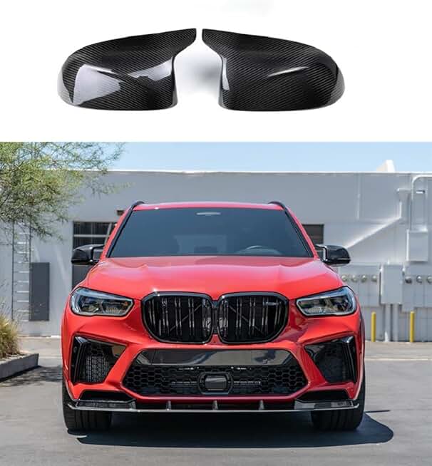 M Performance M Style Carbon Fiber Mirror Caps for BMW X3 X4 X5 X6