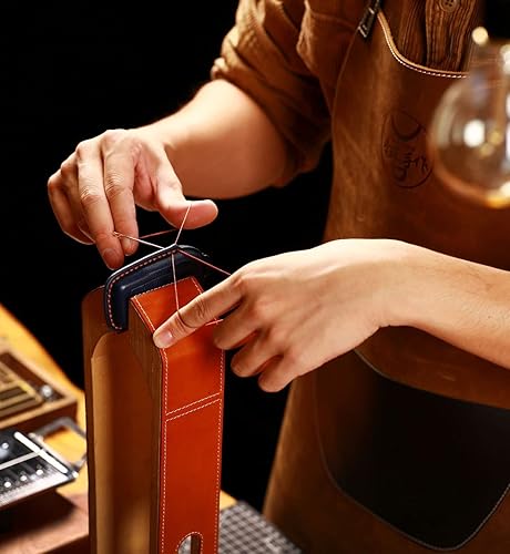 Miniatura 7 de ontto Compatible con Hyundai Sonata Santa Fe Tucson - Funda de cuero para llaves con llavero de protección completa, Negro (7-btn)