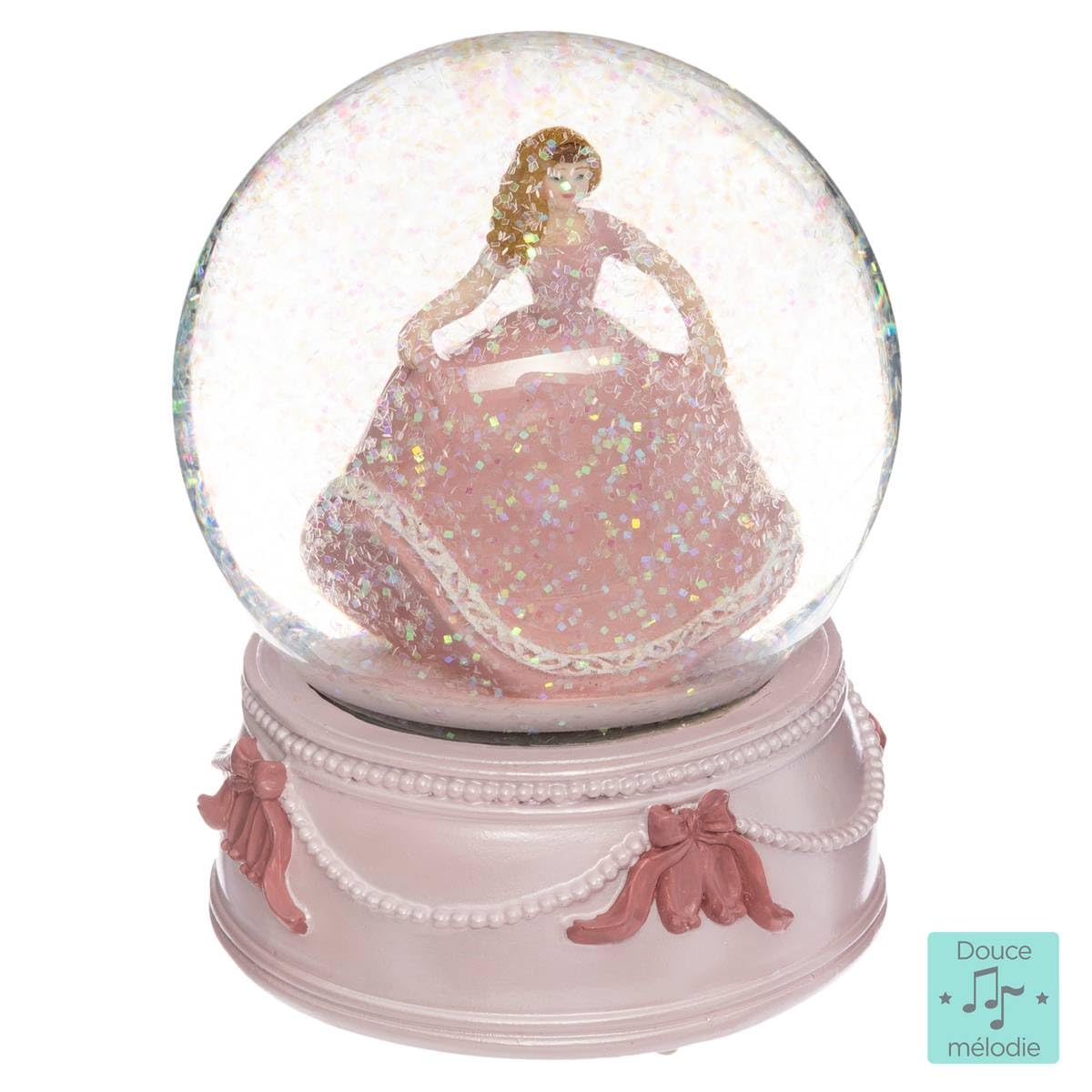 Atmosphera Musical Snow Globe "Princess" Height 13 cm