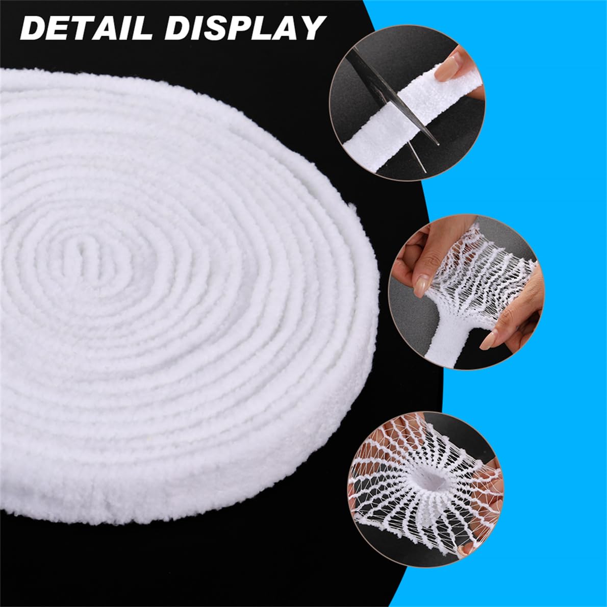 Tubular Stretch Gauze Bandage 1 in × 7.7 yd Elastic Retainer Fix Net Wound Dressing Without The Use of Adhesive Tape for Arms Calves