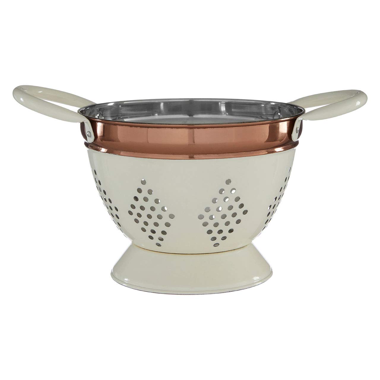 Premier Housewares Prescott Stainless Steel Colander - Cream - One Size