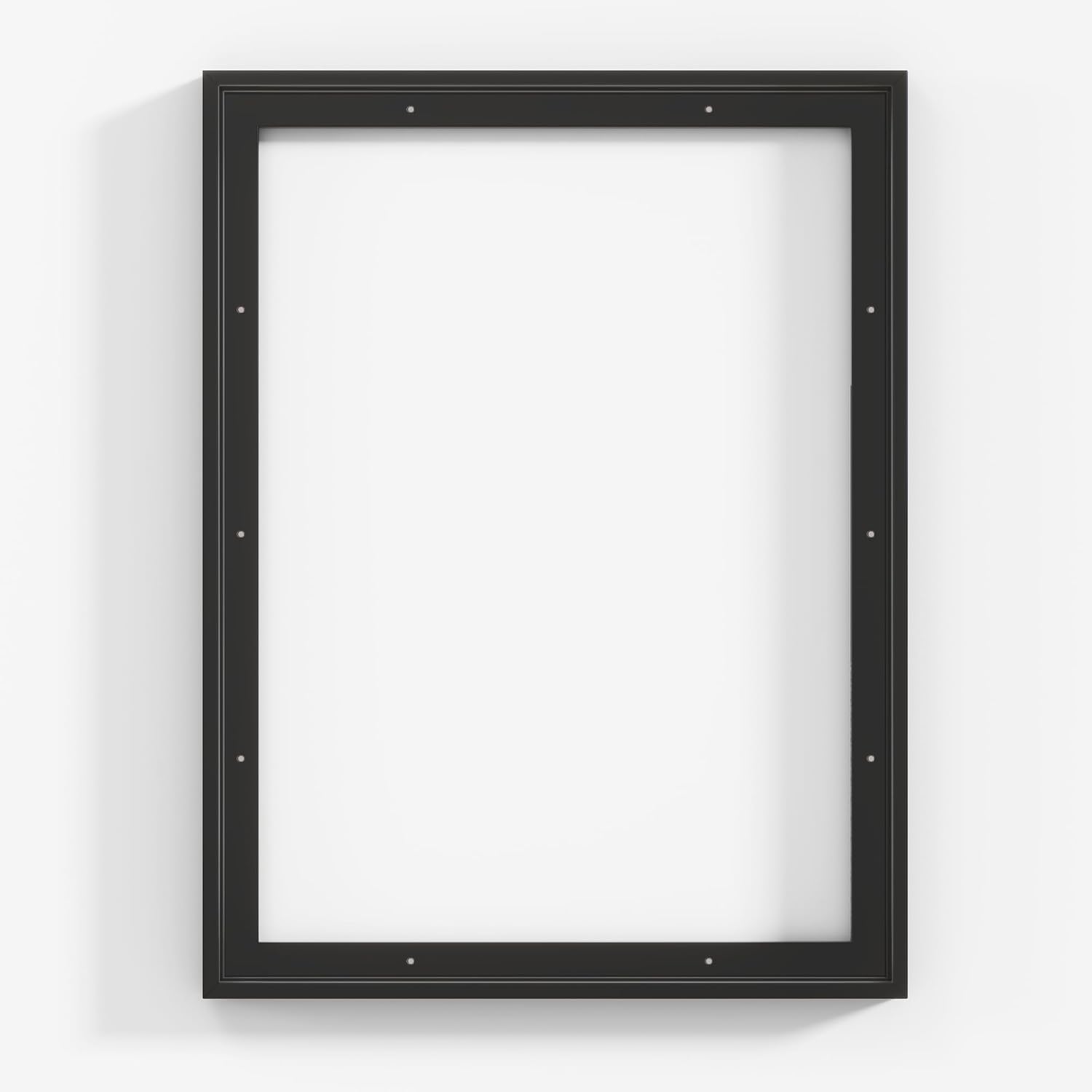 Canvas Frame 18x24 Frame for Canvas Painting Floating for 1" Deep, Floater for Canvas Artist Panel Oil Painting Wall Art Décor, Vertical or Horizontal Picture Wall Decor, Black 18x24, 1P Black