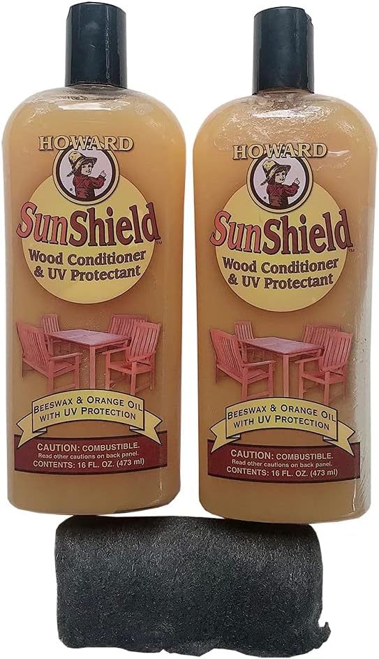 Howard Sunshield Wood Conditioner and UV Protectant Pack of