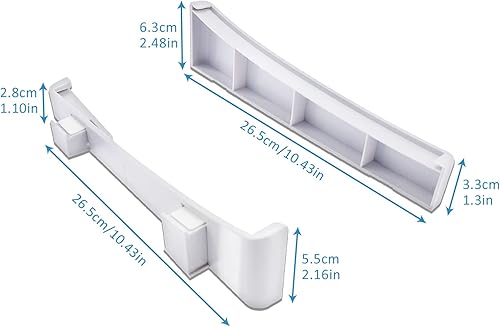Miniatura 4 de Micro Traders Juego de 2 soportes horizontales compatibles con Playstation 5 discos y consolas digitales soporte base soporte con alfombrillas