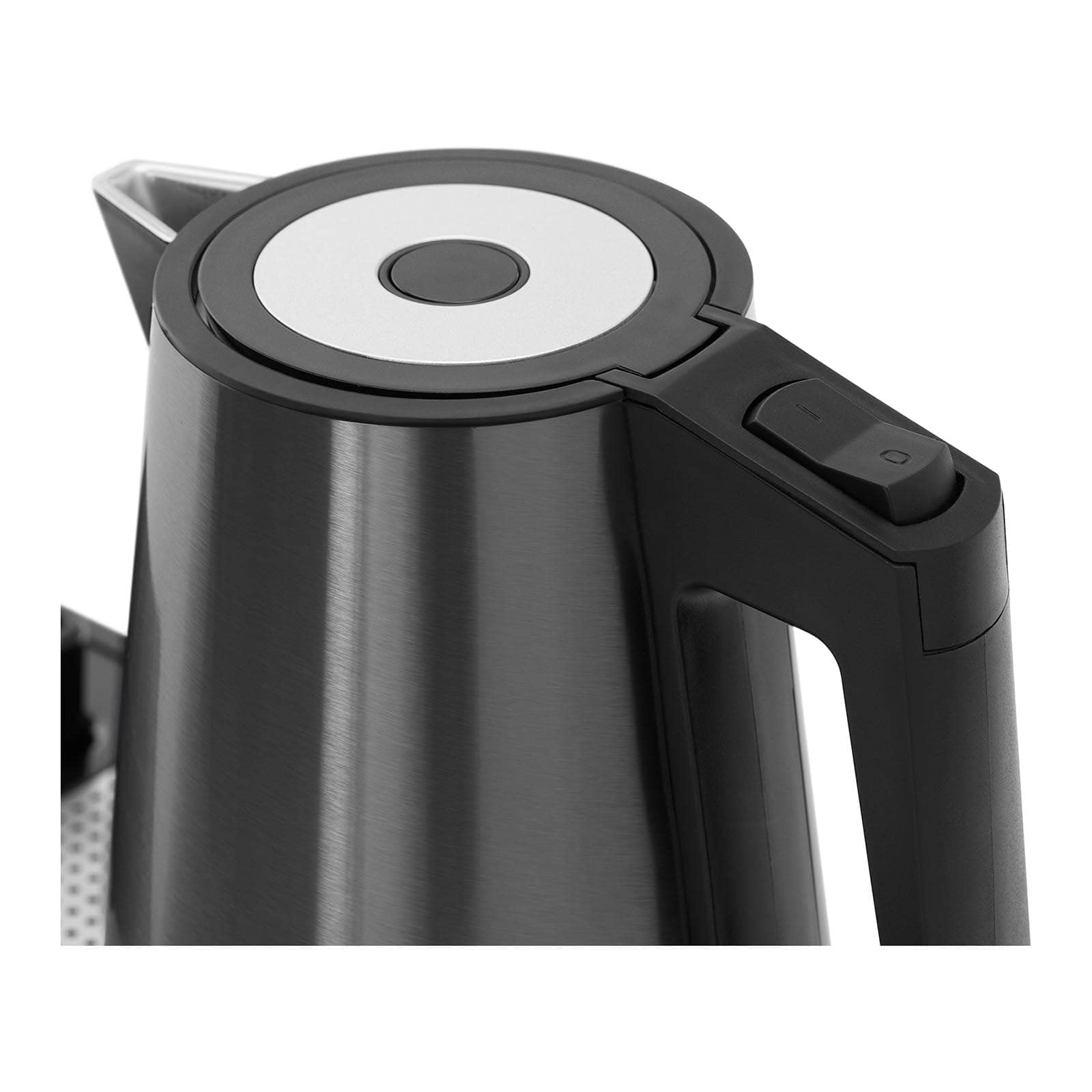 Royal Catering RC-HKS03 Wasserkocher Kaffee- und Teestation 1,2 L 1400 W Edelstahl schwarz Kaffeestation Teestation