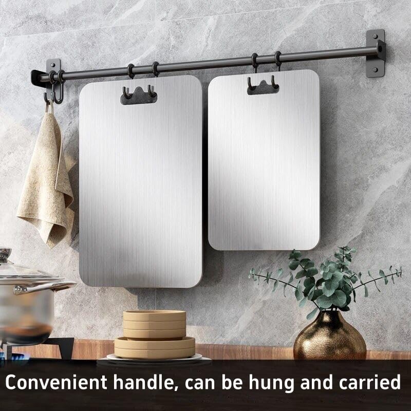 Katuchef Titan Schneidebrett - 100% Reines Titan, Messerschonend & Hygienisch