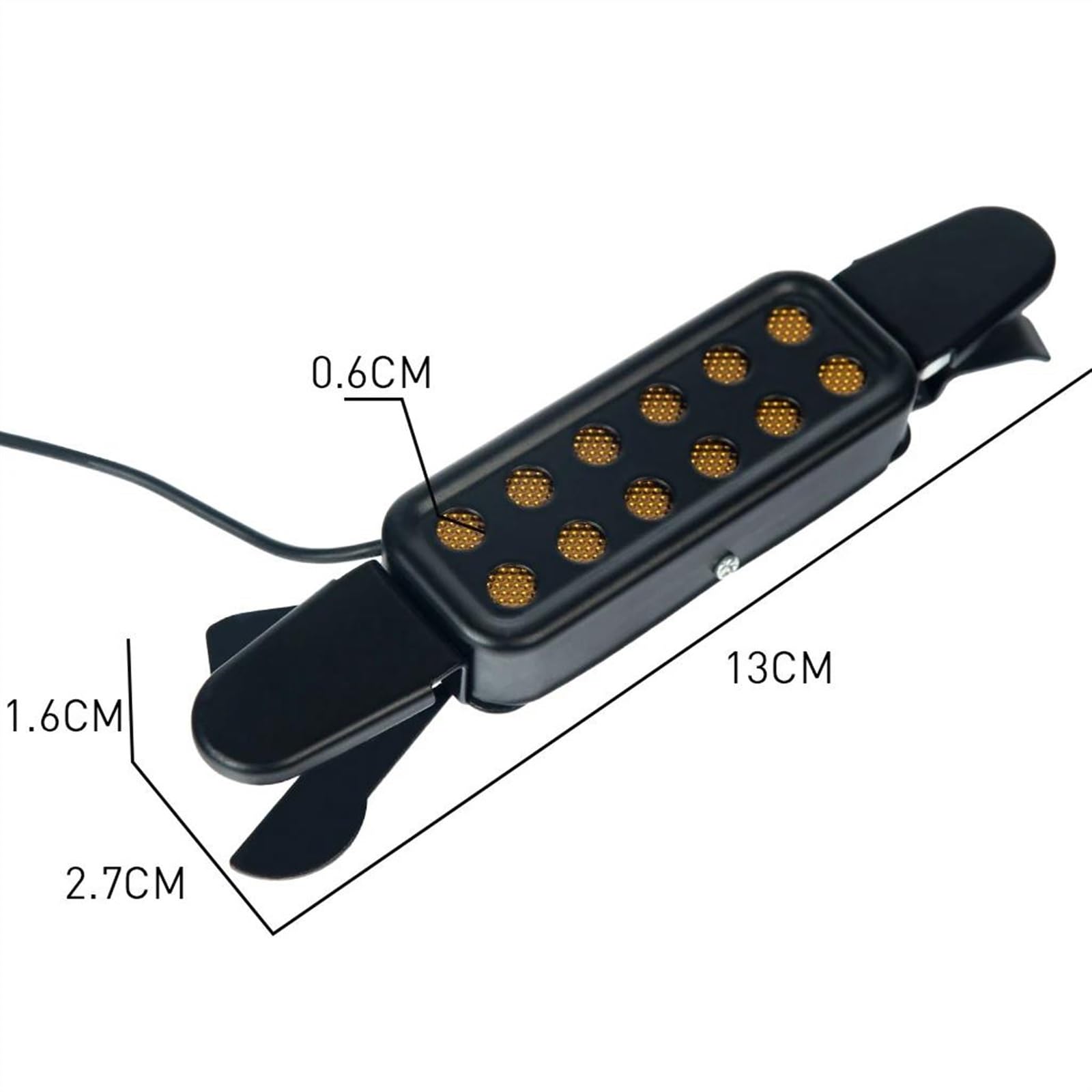 Guitarra Pickups 6.35mm Jack Ingresso Amplificatore Cavo Per Chitarra Acustica Microfono Attivo Foro Sonoro Clip Pickup Pickup professionale per chitarra acustica