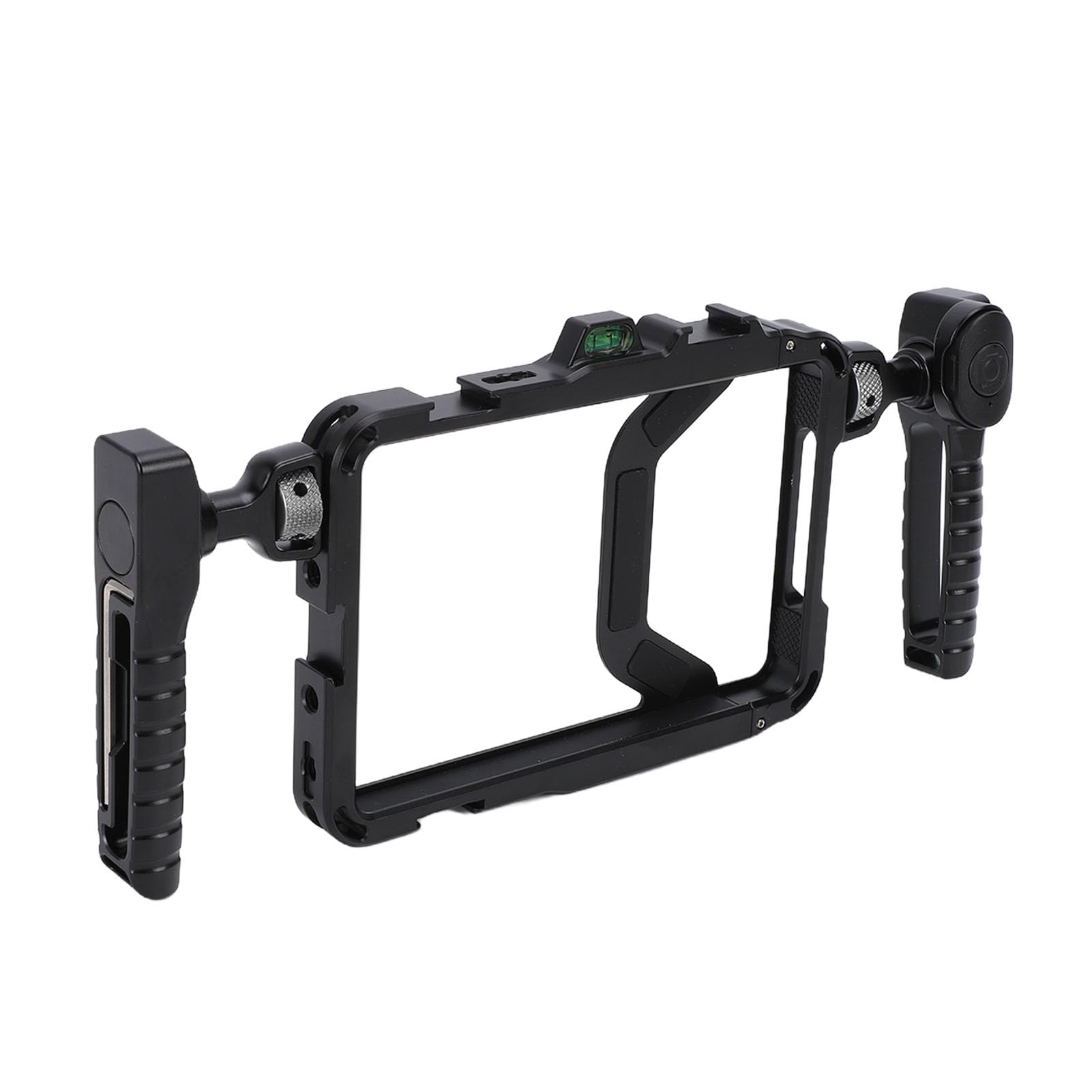 Zestaw Telefoniczny, Zestaw Wideo do Smartfona ze Stopu Aluminium z Mocowaniem Zimnego Buta Otwory na śruby 1/4 i 3/8 Cala Obrotowe Uchwyty do Telefonów od 14 16,2 Cm