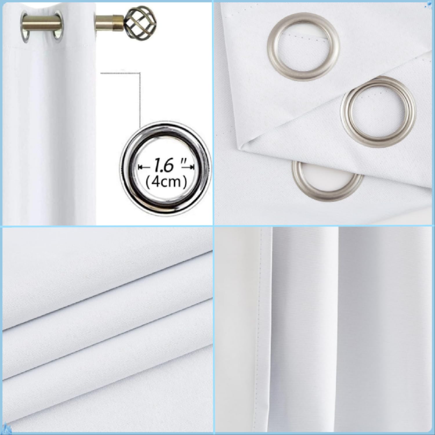 Thermovorhänge Blickdicht Verdunkelung Lichterketten und Holzfässer mit Ösen, Energiesparende Gardinen Grün mit Wärmeschutz für Wohnzimmer Kinderzimmer, 2er Set H245 x B140 cm