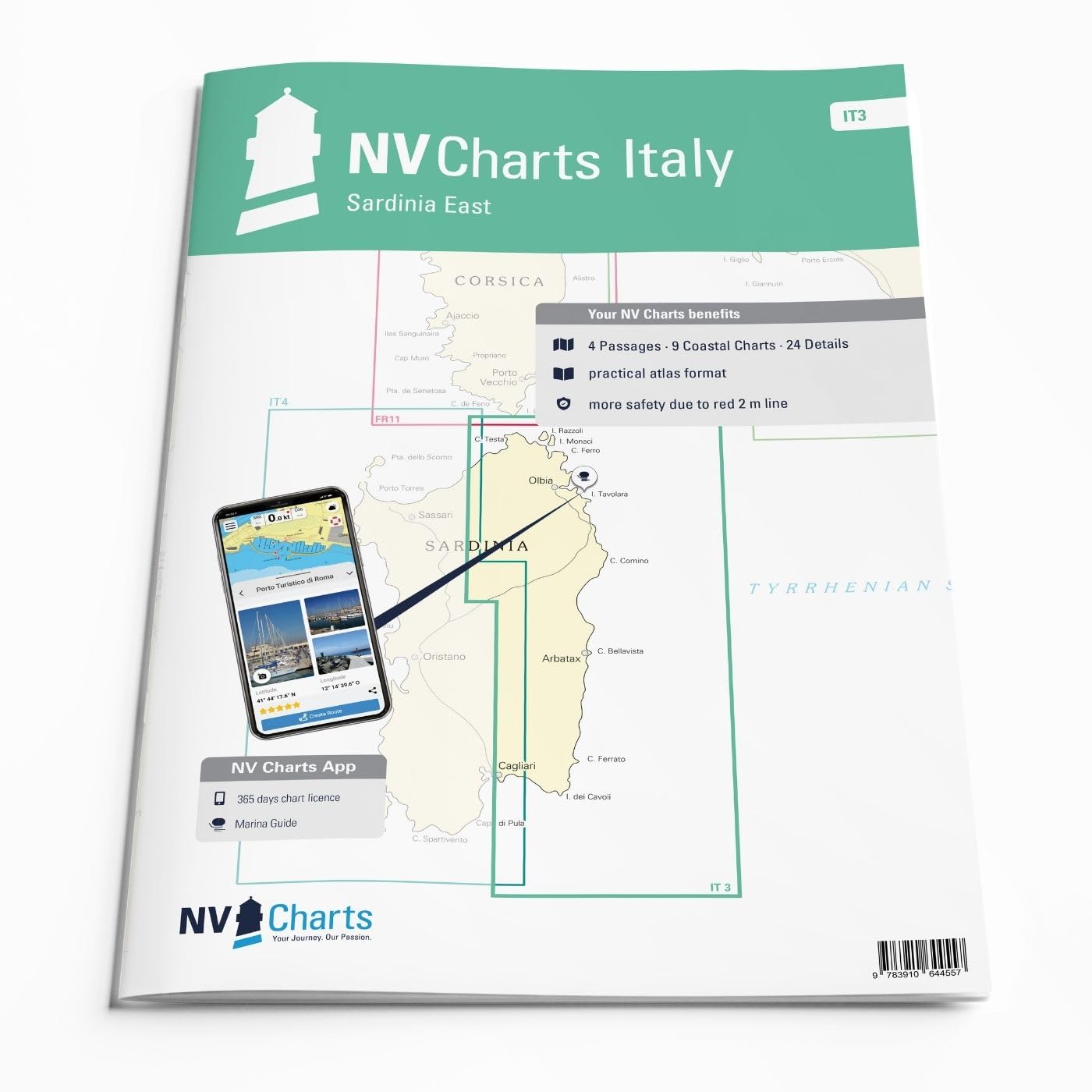 NV Charts Atlas Italie Est de la Sardaigne IT 3