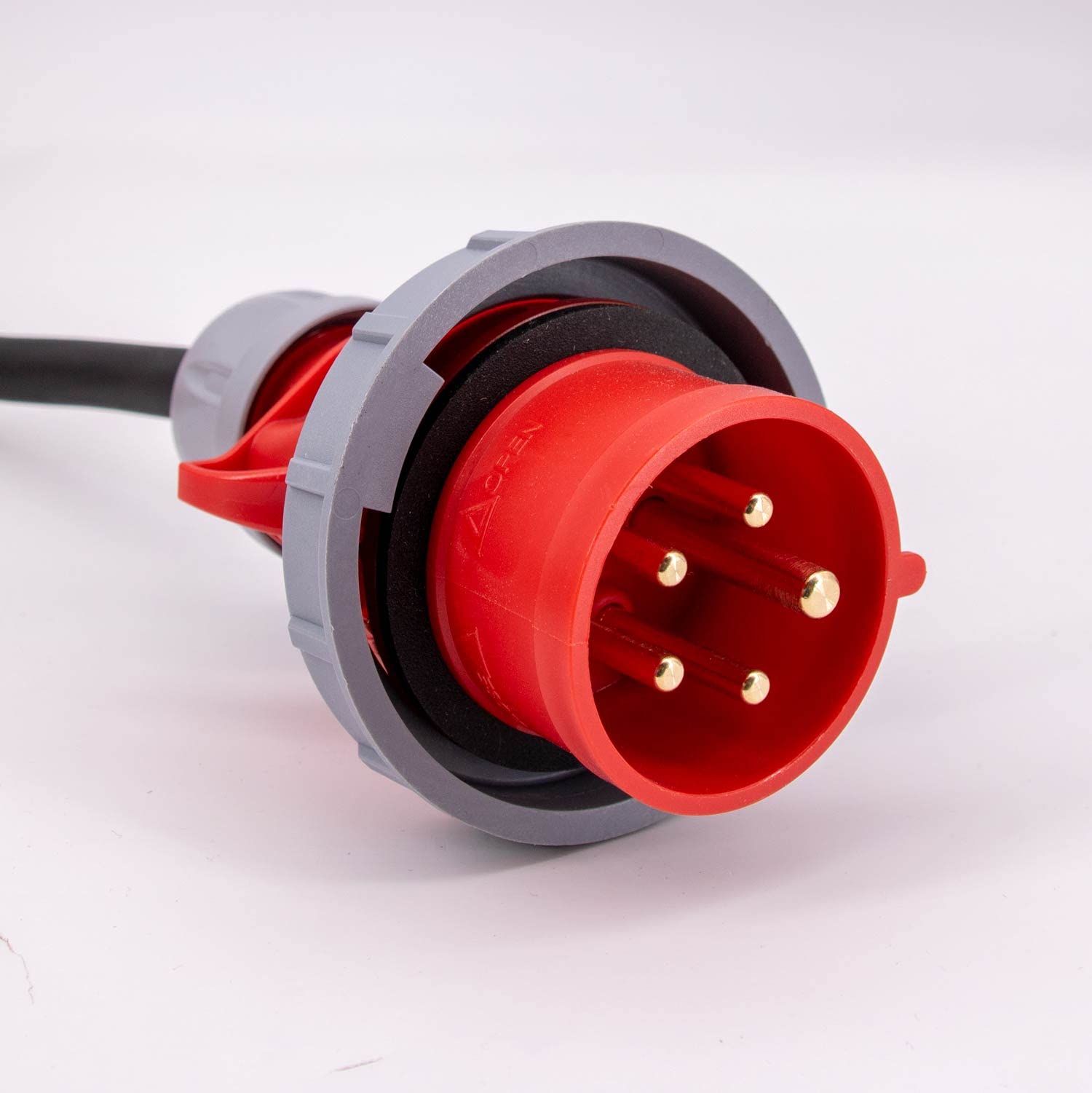 16A MID geeicht - Digital Stromzähler Zwischenstecker Box 400V / 16A CEE-Stecker Und Kupplung (PCE). Wattmeter Energiezähler Zwischenzähler Starkstromzähler. Assembled in Germany (IP65)