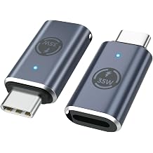 MoKo Lightning to USB C Adapter 2Pack, Lightning USB C Adapter for iPhone 15/16 Pro/16 Pro Max/Plus, Galaxy S24, iPad, Fast Charging, Gray 35W | Not for Headphones/USB Stick/Apple Pencil for Fast Charge/Data Transfer Adapter iPhone to USB C, [4 Pack, Grey 35W]