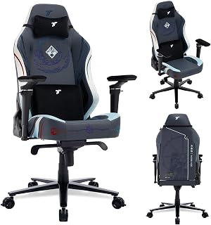 Jujutsu Kaisen Guardian High Back Gaming Chair, Gojo Satoru | 5D Armrest, Premium leather & steel frame, ideal for anime setups or home office 155° recline, 440lbs weight capacity