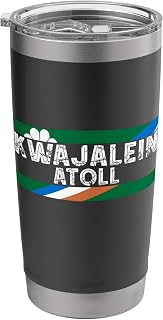 Kwajalein Atoll Kwajalein Pride Vintage Kwajalein Flag Stainless Steel Insulated Tumbler