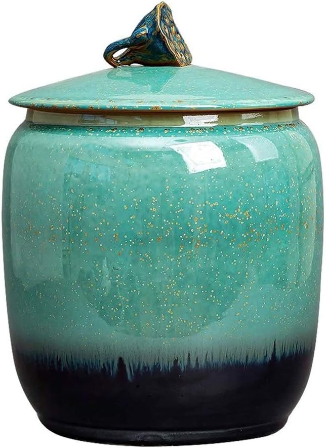 Large Cremated Casket, Small Coffin, Kiln Ash, Closed Burial Pot, Ceramic Cremation, for a Small Number of People or Pets (Size : 35 * 26CM) ()