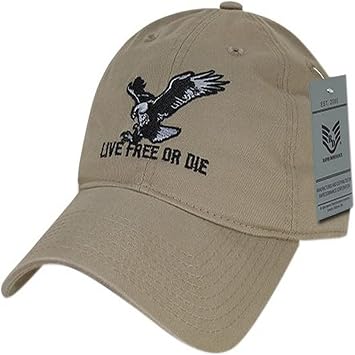 Rapid Dominance Mens Relaxed Graphic Cap,Live Free Or Die
