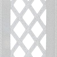 Vista 4 de Offray Lattice Craft Ribbon, 1 1/2-Inch x 9-Feet, White
