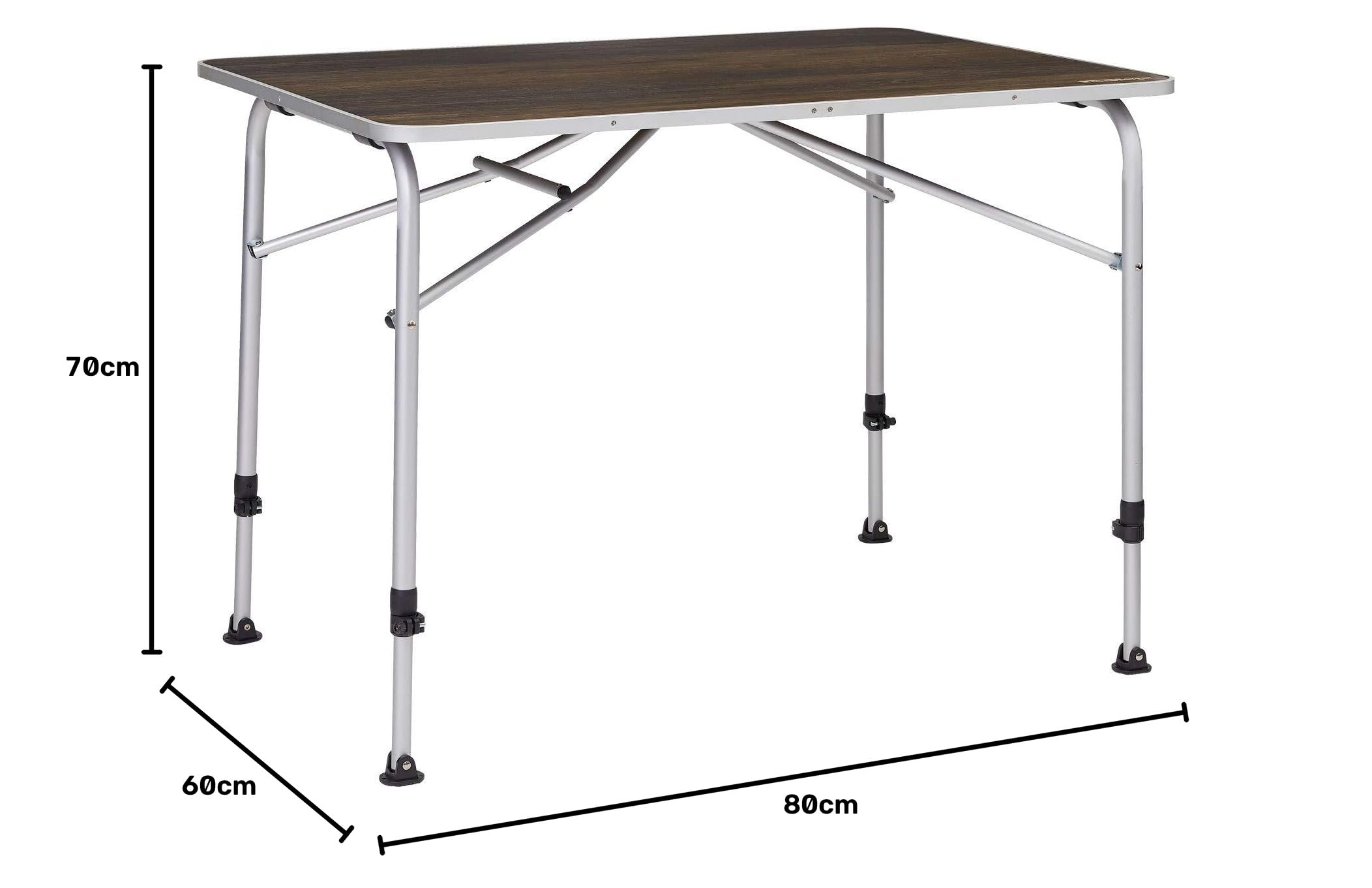BERGER Livenza Campingtisch - Klapptisch Höhenverstellbar Alu Campingtisch Klappbar Camping Tisch Gartentisch Klappbar