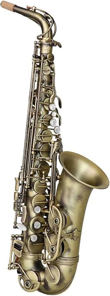 アルトサックス 【ヴィンテージ】【インテリア】【小道具】 Amazon.co.jp: サックス 高級アンティーク仕上げ Eb E-フラット