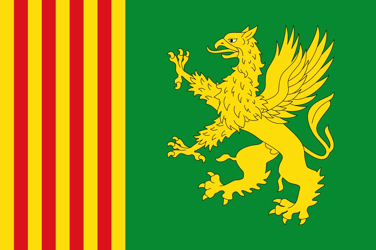 Drapeau Sa Pobla Baléares grand format pour pavoisement extérieur sans usure